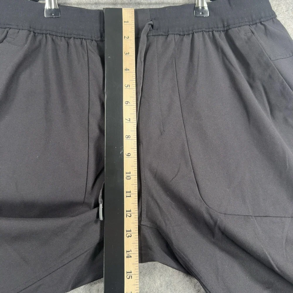 Lululemon Pants Mens 2XL Black Woven ABC Jogger Zip Pocket Ribbed Cuffs Athletic - Picture 5 of 13